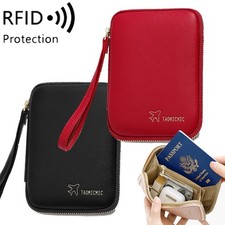 RFID Blocking Passport Holder Credit Card Wallet Document Organizer Case Travel