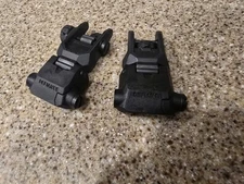 KRISS DEFIANCE Picatinny Folding Front & Rear Flip Up Rifle Sight Like MagP Pro