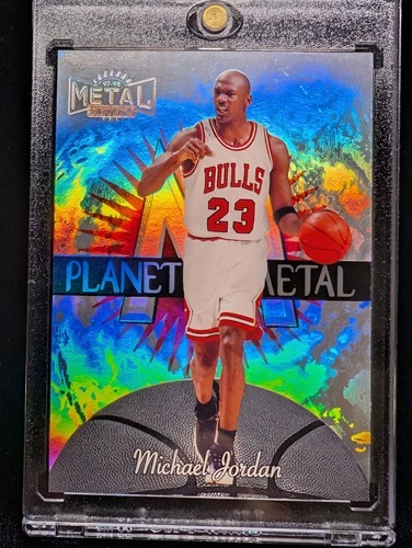 1997-98 METAL UNIVERSE PLANET METAL MICHAEL JORDAN #1 CENTERED, RARE! SP