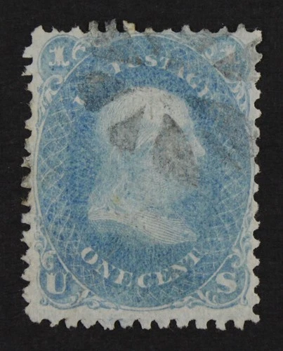 CKStamps: US Stamps Collection Scott#86 1c Franklin Used Crease CV$425