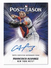 2025 Topps - Autógrafos de rendimiento de postemporada #PPA-FA 13/50 - Francisco Álvarez