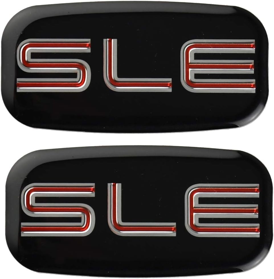 2Pc SLE Cab Emblem Nameplate Roof Pillar For 95-07 Yukon Suburban Sierra 03 06