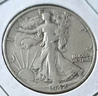 Liberty Walking Half Dollar 1942 50C 90% Silver Philadelphia Business KM#142