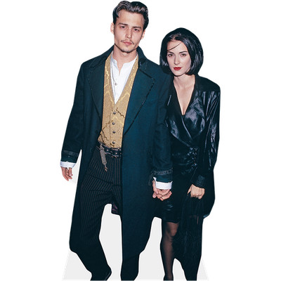 Johnny Depp und Winona Ryder (Duo 1) Mini Celebrity Cutout