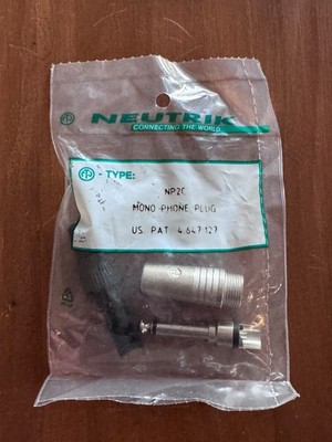 Neutrik NP2C - 6,3mm Mono Klinkenstecker 2-pol., schnelle Lieferung