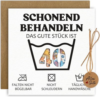 BOYATONG Geldgeschenke Geburtstag 40 mit Umschlägen, Geldgeschenke Verpackung 
