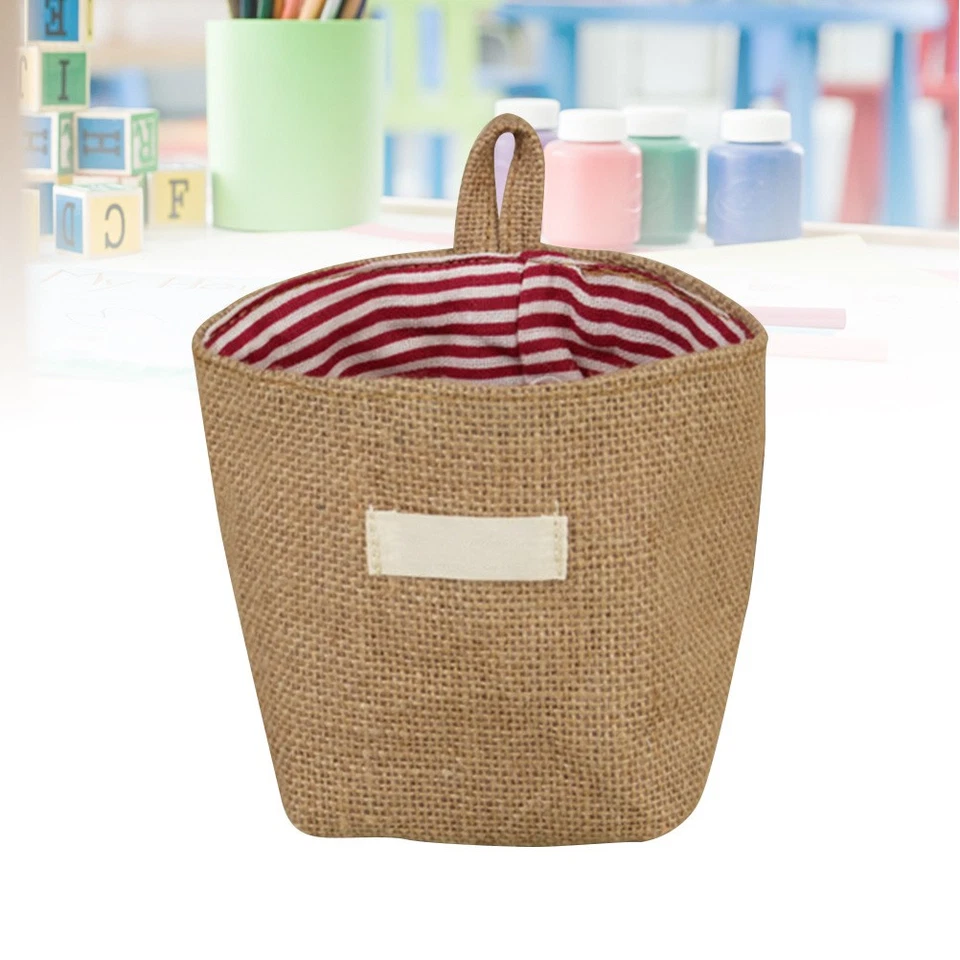 Wall Basket for Home Organization Rangement Suspendu Panier De Jute - Photo 1/4