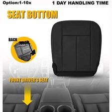 Driver Interior Seat Bottom Protective Cover Black For 2015-2017 Ford Expedition