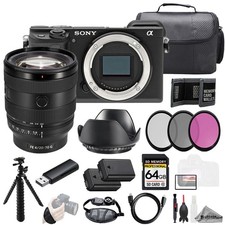 Sony Alpha a6400  Sony FE 20-70mm f/4 G Lens 64GB  Ext Bat 3 PC Filter- Kit