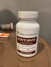 Real Mushrooms Organic Lion’s Mane Mushroom 120 Capsules | Vegan Supplement
