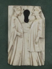 Italy Fragment of a Box possibly Embriachi Workshop first third 15th century