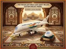 JC Wings 1:400 Indian Air Force Cargo A300-600ST Beluga Custom Diecast Model