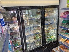 Commercial Display Upright Freezer 2.1X2.1X87CM. Works Well Great Condition