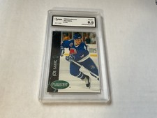 1992 PARKURST #147 JOE SAKIC HOCKEY CARD GRADED 8.5