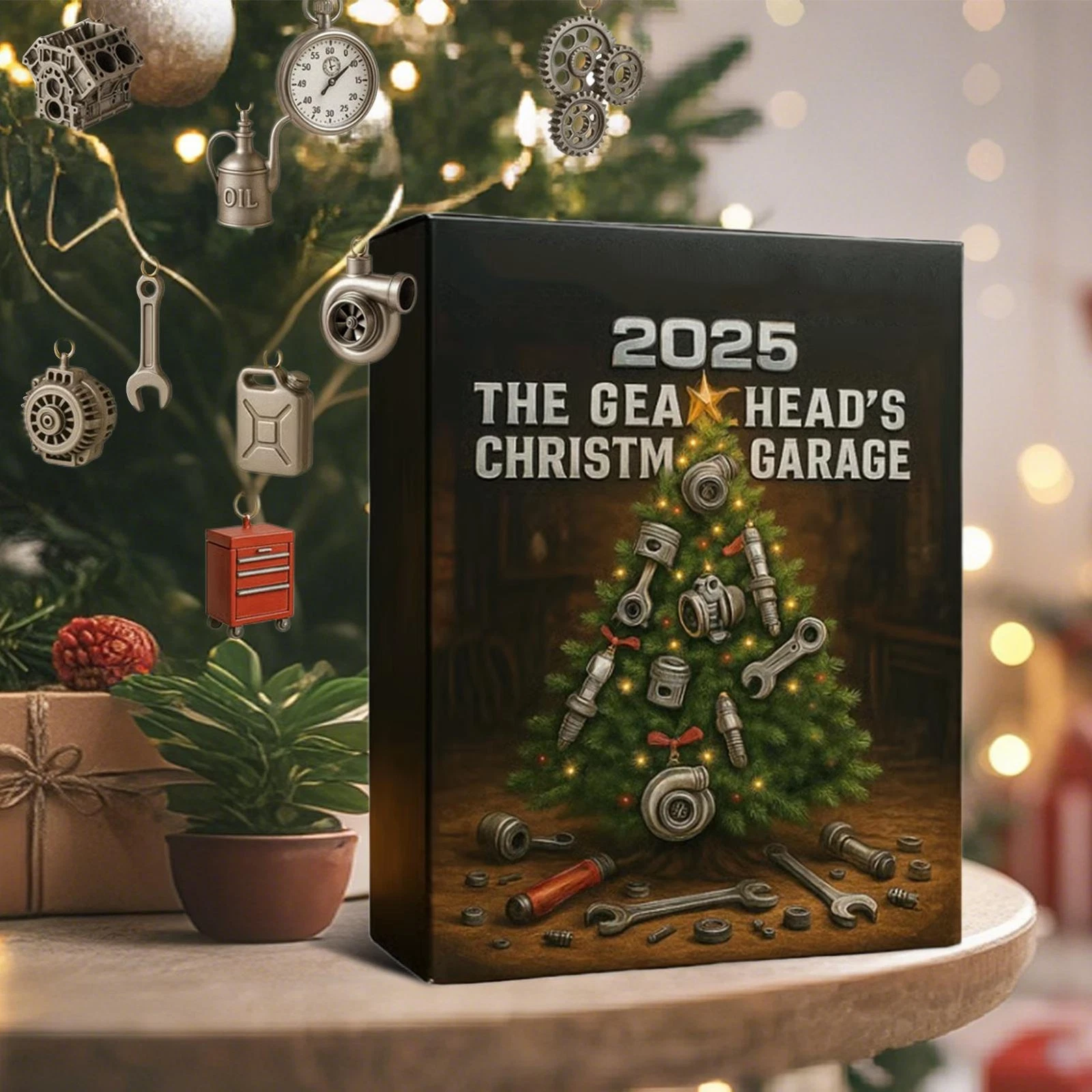 Advent Calendar 2025 For Car Lovers 24 Days Mini 2D Acrylic Tools And Parts
