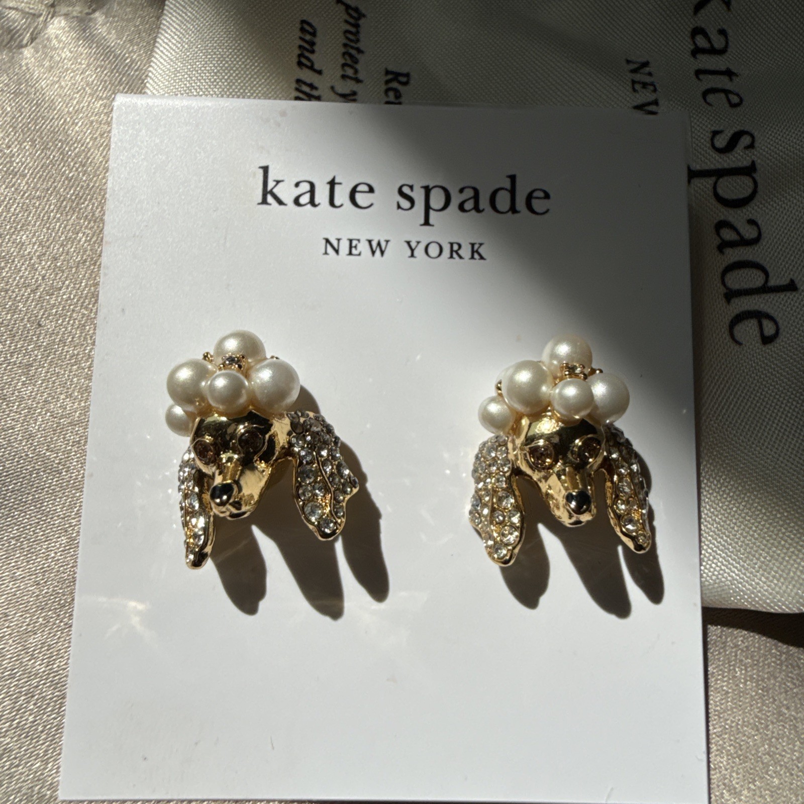 Kate Spade New York Pearl Poodles & Poms Stud Earrings