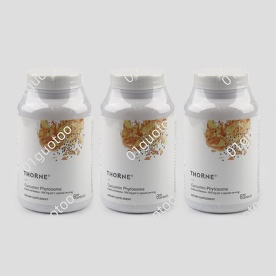 3 pack Sealed Supplement, Curcumin Phytosome 500 Mg Thorne 120 Caps - Exp 2028