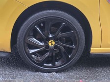 4x Citroen 60mm Alloy Wheel Centre Caps DS3 Most Models UK black and yellow  