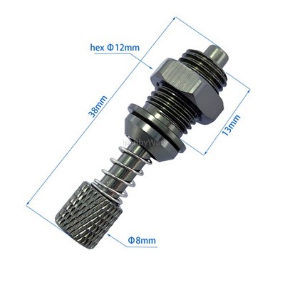 Titanium Color Alumiunum Medium Revolving Canopy Mounting Lock for RC Speed Boat