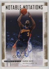 2007-08 Fleer Hot Prospects Notable Notations 43/50 Baron Davis #NN-BD Auto 19bs
