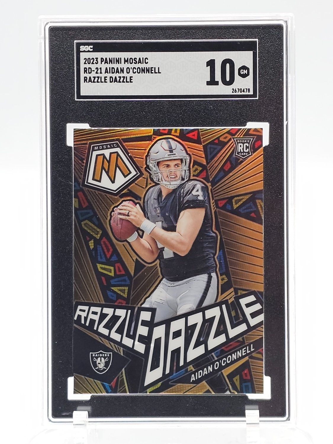 Aidan O'Connell Panini Mosaic Razzle Dazzle #RD21 Base
