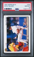 1992 UD #255 CECIL FIELDER PSA 10