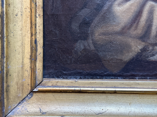 Tableau ancien attaque du loup bergerie Collier 19e Romantisme st. OUDRY VERNET - Photo 8/10