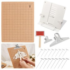 AHANDMAKER 12x16 Inch Macrame Board Set, Macrame Board and Metal Adjustable H...