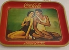 Vintage 1974 Coca-Cola Serving Tray 1934 Repro Weissmuller & O'Sullivan TARZAN!