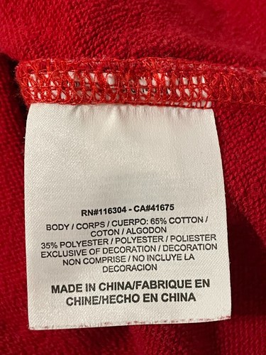 Converse All Star Mens Y2k Red Casual Long Sleeve Crew Neck Sweater Size Large - Picture 11 of 11