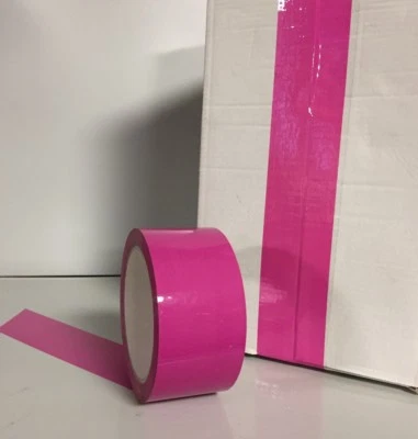 KLEBELAND Klebeband Paketband Packband bunt pink PP Feuchtigkeitsbeständig 50mm x 66m
