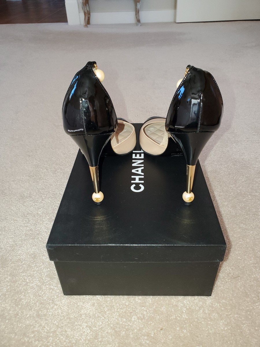 Chanel Classic Heel With Pearls Size 38 | eBay