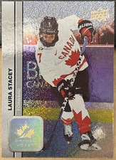 2023-24 Team Canada Women PATTERNED FOILBOARD #52 Laura Stacey Montreal Victoire