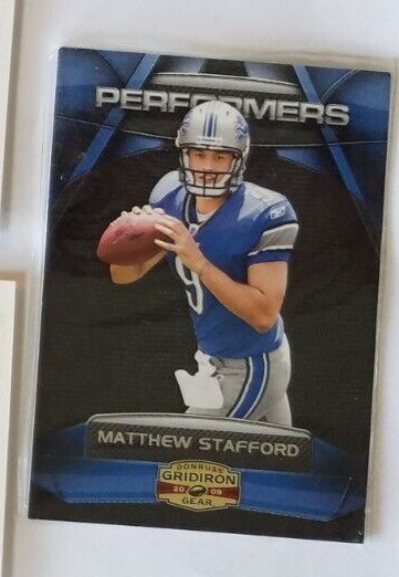 Matthew Stafford Donruss Gridiron Gear Performers #2 Silver