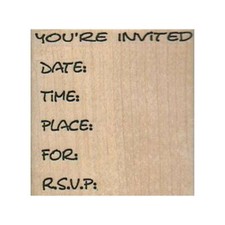 New You're Invited RUBBER STAMP, Invitation Stamps, Card Stamps, Party Stamps