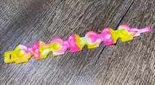 Christmas Pink Yellow Mitten pop it fidget bracelet jewelry sensory toy nwot