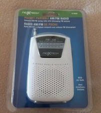 Nexxtech Portable Battery Powered AM FM Radio Pocket Emergency NEW