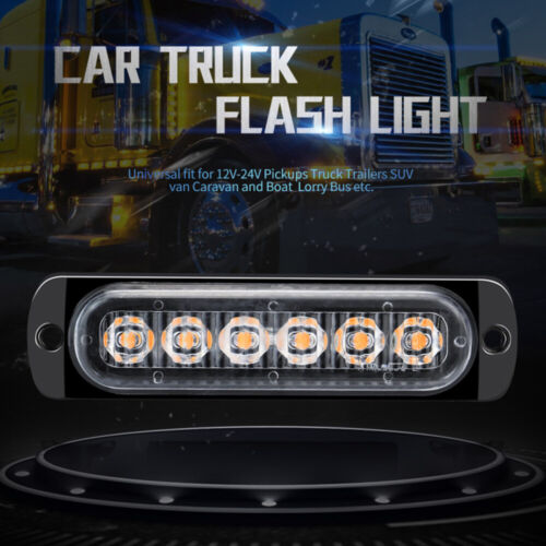 4 Stk LED Auto Frontblitzer Blitzlicht Warnleuchte 12V-24V LKW KFZ Strobe Licht - Bild 6 von 12