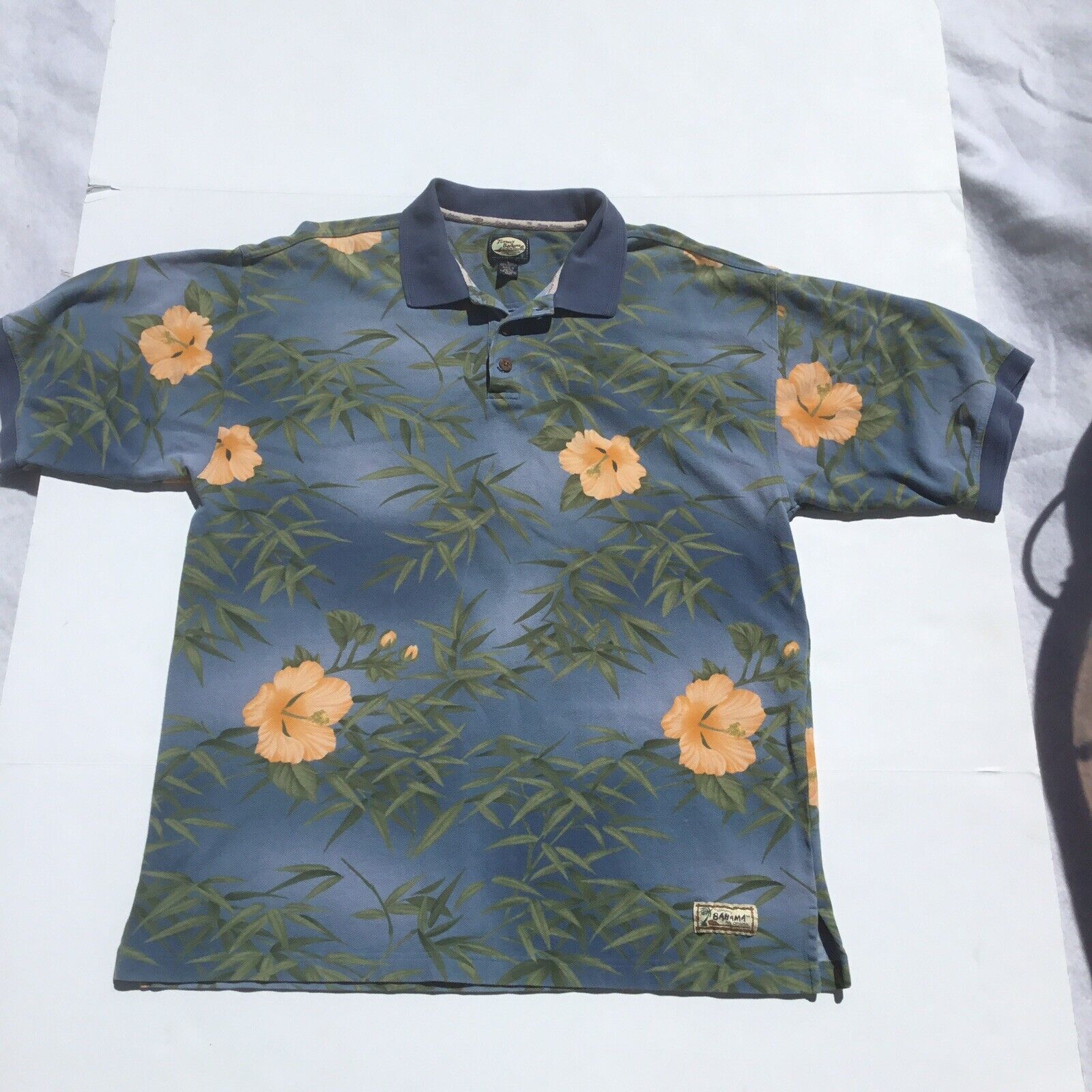 Tommy Bahama 100% Cotton Floral Graphic Polo Shir… - image 2