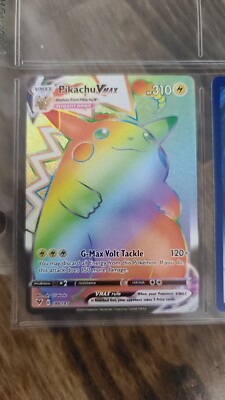 pokemon vivid voltage secret rare cards Nessa 196/185 Rainbow Secret Rare Holo Vivid Voltage Pokemon Card Near