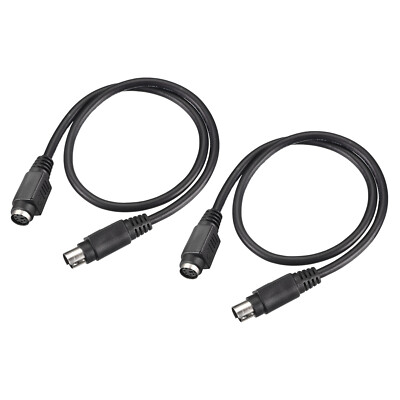 2Stk PS/2 Maus und Tastatur Erweiterung Kabel 6 Pin 1.64Ft Stecker an Buchse