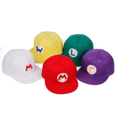Super M Bros Logo Embroidery Snapback Cap all season
