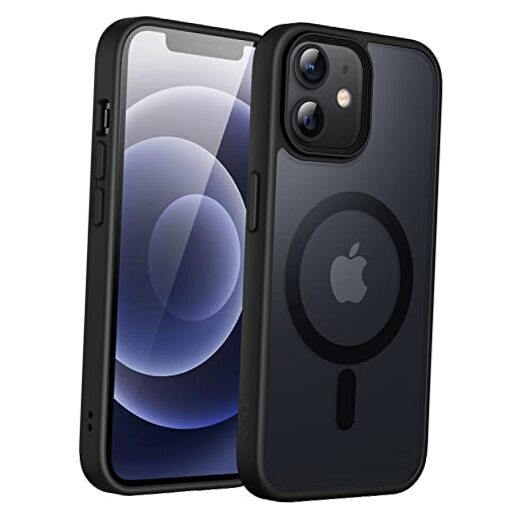 Magnetic Case for iPhone 12/12 Pro 6.1-Inch Compatible with MagSafe, Black