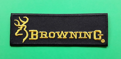 BRAUN AUFBÜGELN/AUFNÄHEN BESTICKT PATCH SCHIESSEN FLIEGENSPIEL KARPFENANGELN UK VERKÄUFER