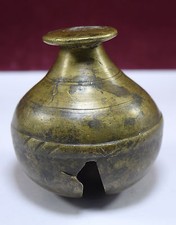 Antique India Hand Crafted Fine Bronze Cow Bell Home Décor Collective. G70-98