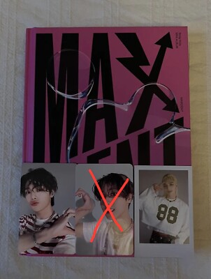 Stray kids Maxident Album with Hyunjin Polaroid and photocards, poster