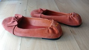 orange ballerina pumps