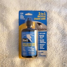 White Lightning 2-in-1 BICYCLE CHAIN CARE CLEANS  LUBRICATES Removes Grit Grime