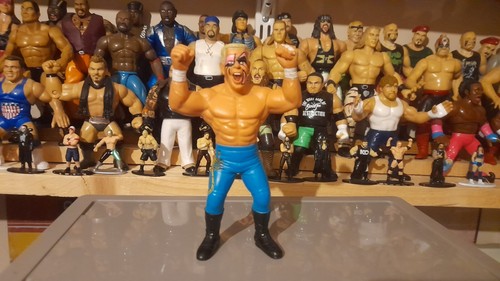 Wcw Sting Galoob 1990 Blue Pro Wrestling Action Fi...