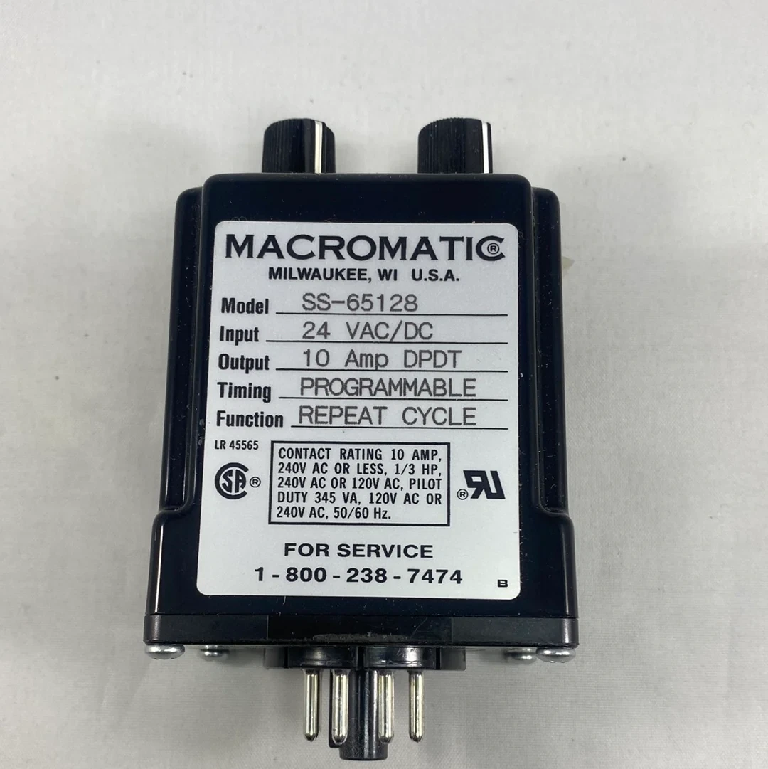 SS-65128 - MACROMATIC - Programable Repeat Cycle Relay Timer
Opens in a new window or tab